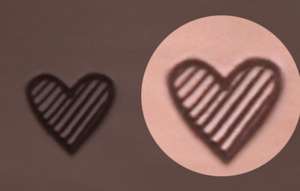 Metal Stamping Tools Tall Lined Heart Metal Design Stamp 3.5mm- Beaducation Original
